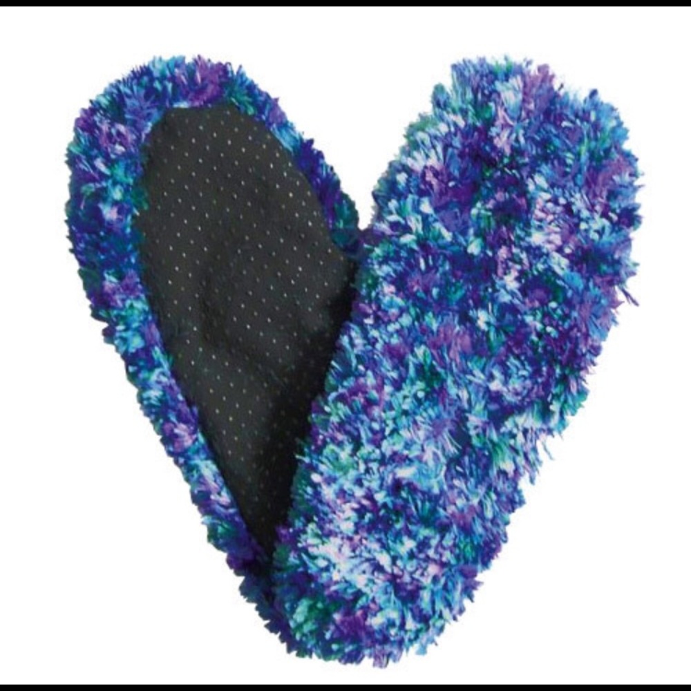 Blue “Fuzzy Footies” Slippers (Could be Unisex)